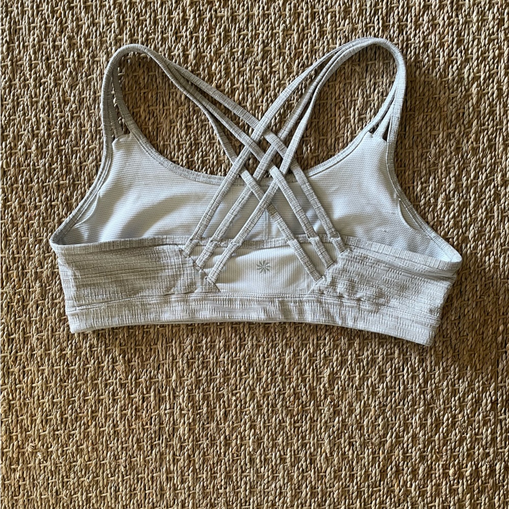Athleta XL Jacquard Fully Focused Sports Bra in Quail